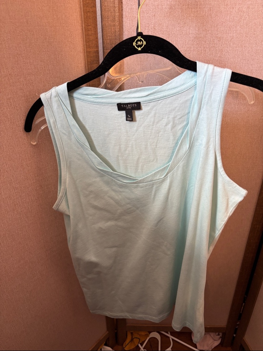 FINAL MARKDOWN Talbots Cotton Twisted Scoop Neck Tank Petite Small